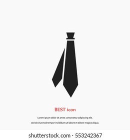 Tie icon vector, flat design best vector icon
