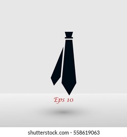 Tie icon vector, flat design best vector icon