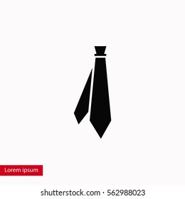 Tie icon vector, flat design best vector icon