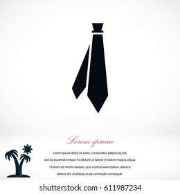 Tie icon vector, flat design best vector icon