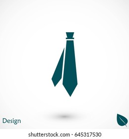 Tie icon vector, flat design best vector icon