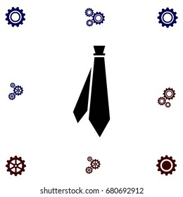 Tie icon vector, flat design best vector icon
