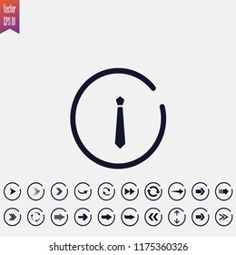 tie icon vector illustration .arrow icons set