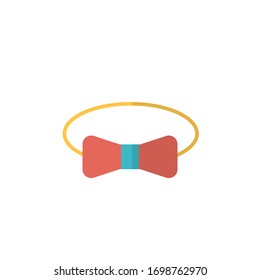 tie icon vector illustration flat style design. isolated on white background