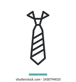 Tie Icon Vector Illustration Logo Template