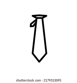tie icon vector illustration logo template for many purpose. Isolated on white background. glyph style.
