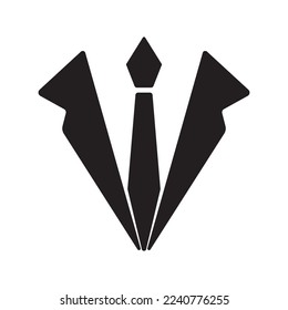 tie icon vector illustration logo design