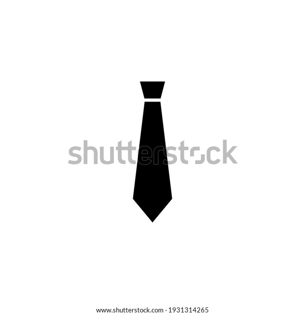 Tie icon vector illustration logo\
template for many purpose. Isolated on white\
background.