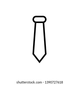 The tie icon vector illustration. Necktie and neckcloth symbol.