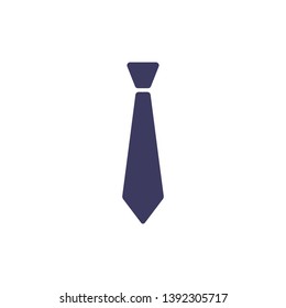 Tie icon vector illustration. Necktie symbol in trendy flat style.