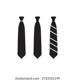 Ilustração de vetor de ícone de gravata, perfeita para negócios, desgaste formal, designs de escritório, marca corporativa, gráficos de traje profissional, projetos de moda e conceitos de design elegantes ou minimalistas.