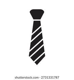 Tie ícone vetor ilustração mostrando decote decote decote acessório terno vestuário moda estilo formal negócio masculino conceito isolado branco fundo design elemento