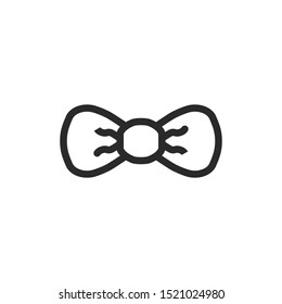 Tie Icon Vector Illustration. Tie Symbol Logo Template.