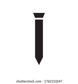 Tie Icon Vector Illustration in Trendy Flat Design