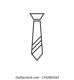 Tie Icon Vector Illustration in Trendy Flat Design