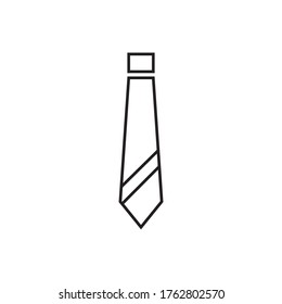 Tie Icon Vector Illustration in Trendy Flat Design