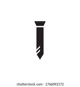 Tie Icon Vector Illustration in Trendy Flat Design