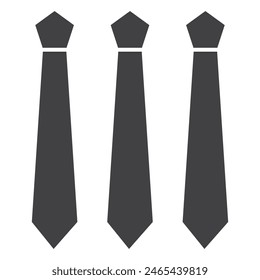 
tie icon vector isolated illustration in black