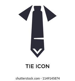 Tie icon vector isolated on white background for your web and mobile app design, Tie logo concept