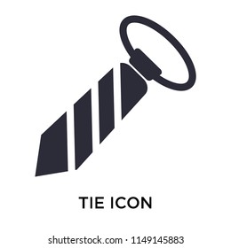 Tie icon vector isolated on white background for your web and mobile app design, Tie logo concept