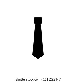 Tie icon vector isolated on white background