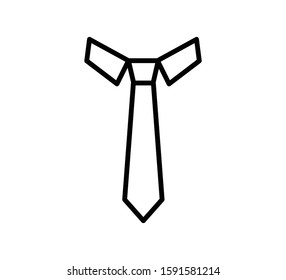 Tie icon vector logo template illustration