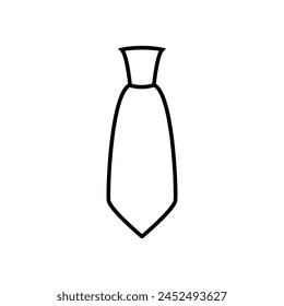 Vektorgrafik des Verbindungssymbols. Krawatte Illustration Zeichen. Cravat-Symbol oder Logo.