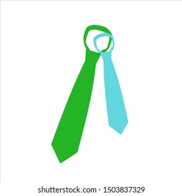 tie icon vector on white background.