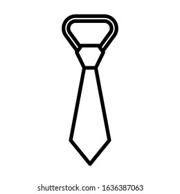 Tie icon vector sign and symbol on trendy design