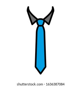 Tie icon vector sign and symbol on trendy design