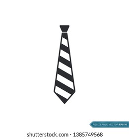 Tie Icon Vector Template Flat Design