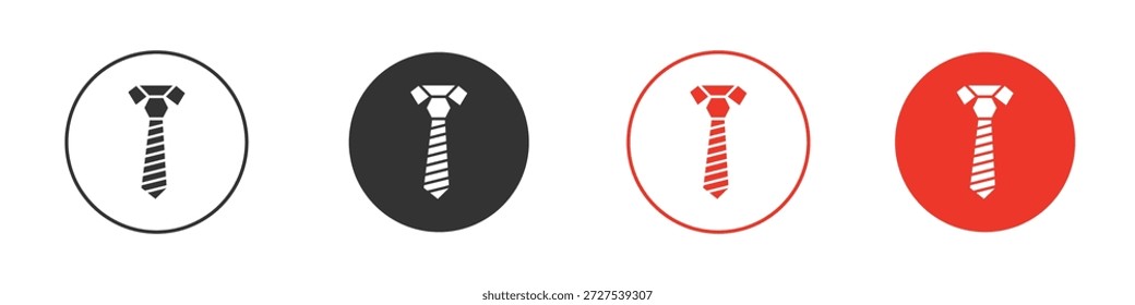 Icono de corbata. diseño de Vector de Web
