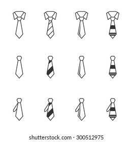 Tie icons.