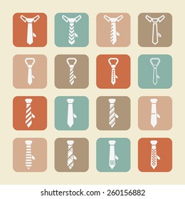 Tie icons for internet