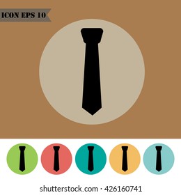 Tie icons set.Vector illustration