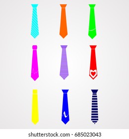 tie icons,vector illustration