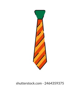 Tie Illustration Flat Design Style