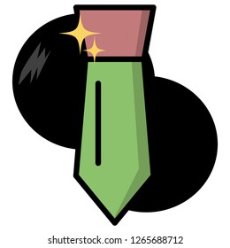 tie illustration with modern design