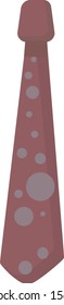 Tie, illustration, vector on white background.