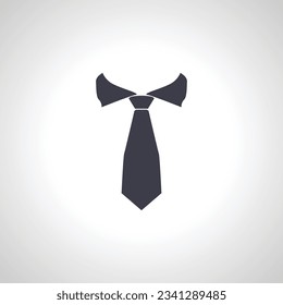 Tie isolated icon. Tie isolated icon.