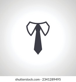 Tie isolated icon. Tie isolated icon.
