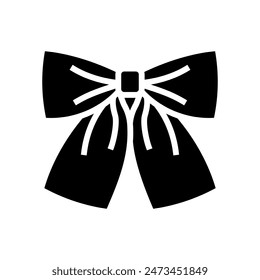 tie japanese school glyph icon vector. tie japanese school sign. isolated symbol illustration