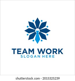 tie job logo design vector