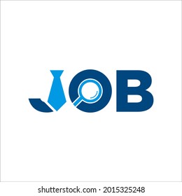 tie job logo design vector