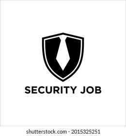 tie job logo design vector