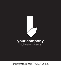 Tie with letter L logo concept. Your business company logo