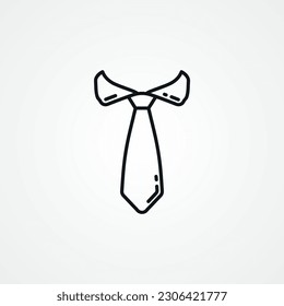 Tie line icon, Tie web linear icon.