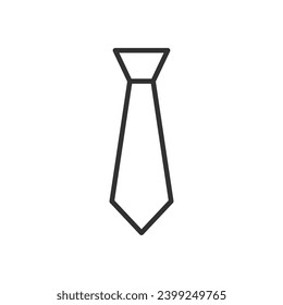 Tie, linear icon. Line with editable stroke