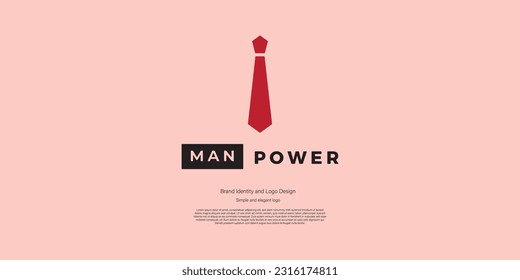 tie logo design for business or finance company brand