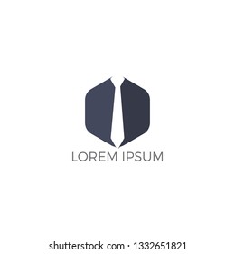 Tie logo design. Business vector logo design. 